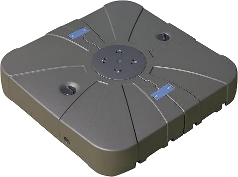 Outsunny Square Cantilever Patio Umbrella Base with 4 Wheels for Easy Moving, Heavy Duty Umbrella Stand Weight, 330 lb Capaci