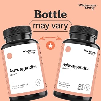 Vegan KSM 66 Ashwagandha Capsules| High Potency 5% Withanolides | Ashwagandha Root Extract Supplements | Ashwagandha 300mg | Stress Management & Well Being Support | 60 Ashwaganda Pills
