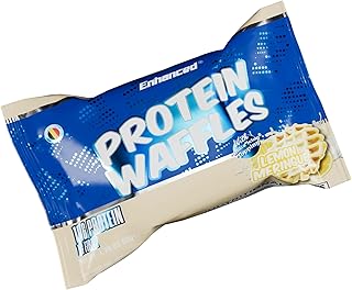 Enhanced Protein Waffles Ready To Eat - Lemon Meringue - 10g Protein, Low Sugar, Low Carb (Box of 12 Waffles)