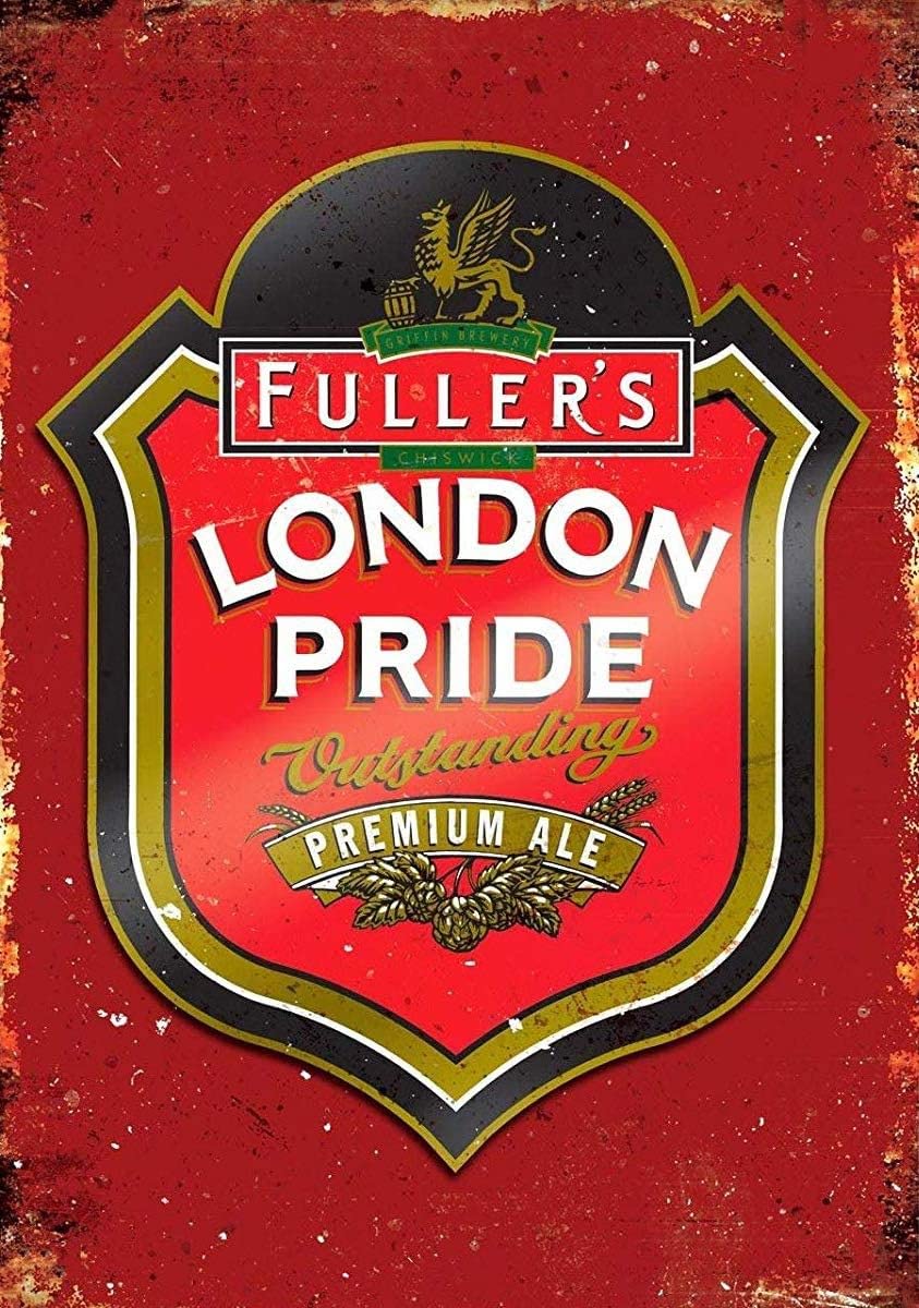 Bonoff Tinsignc59 London Pride Ale Beer Vintage Tin Sign Metal Decor Metal Sign Wall Metal Tin Sign Metal Sign 8X12 Inches