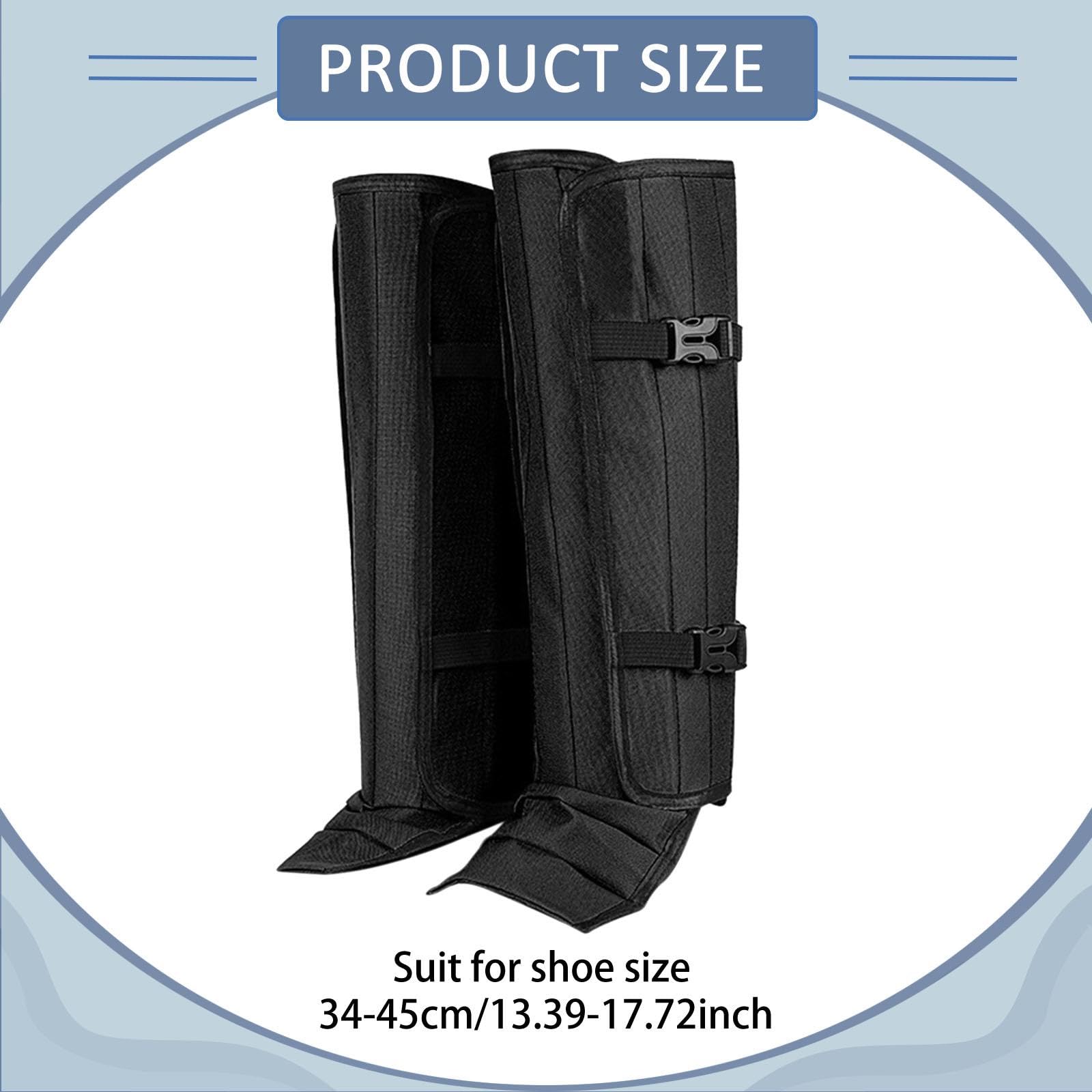 F Fityle Guêtres anti-serpents, protège-jambes imperméables, couvre-chaussures d'hiver pour, alpinisme, sports de plein air, escalade et marche.