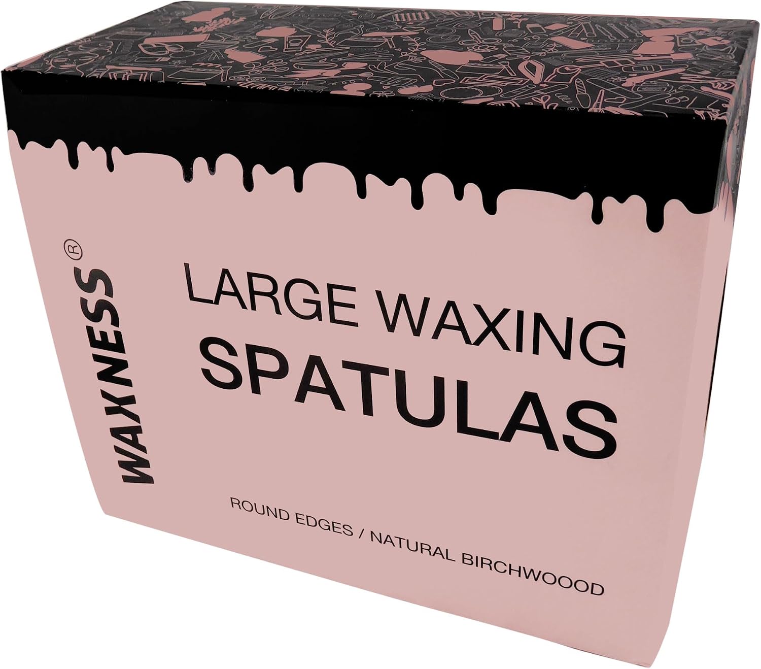 Waxness Body Waxing Wooden Angled Spatula Applicator 500pk