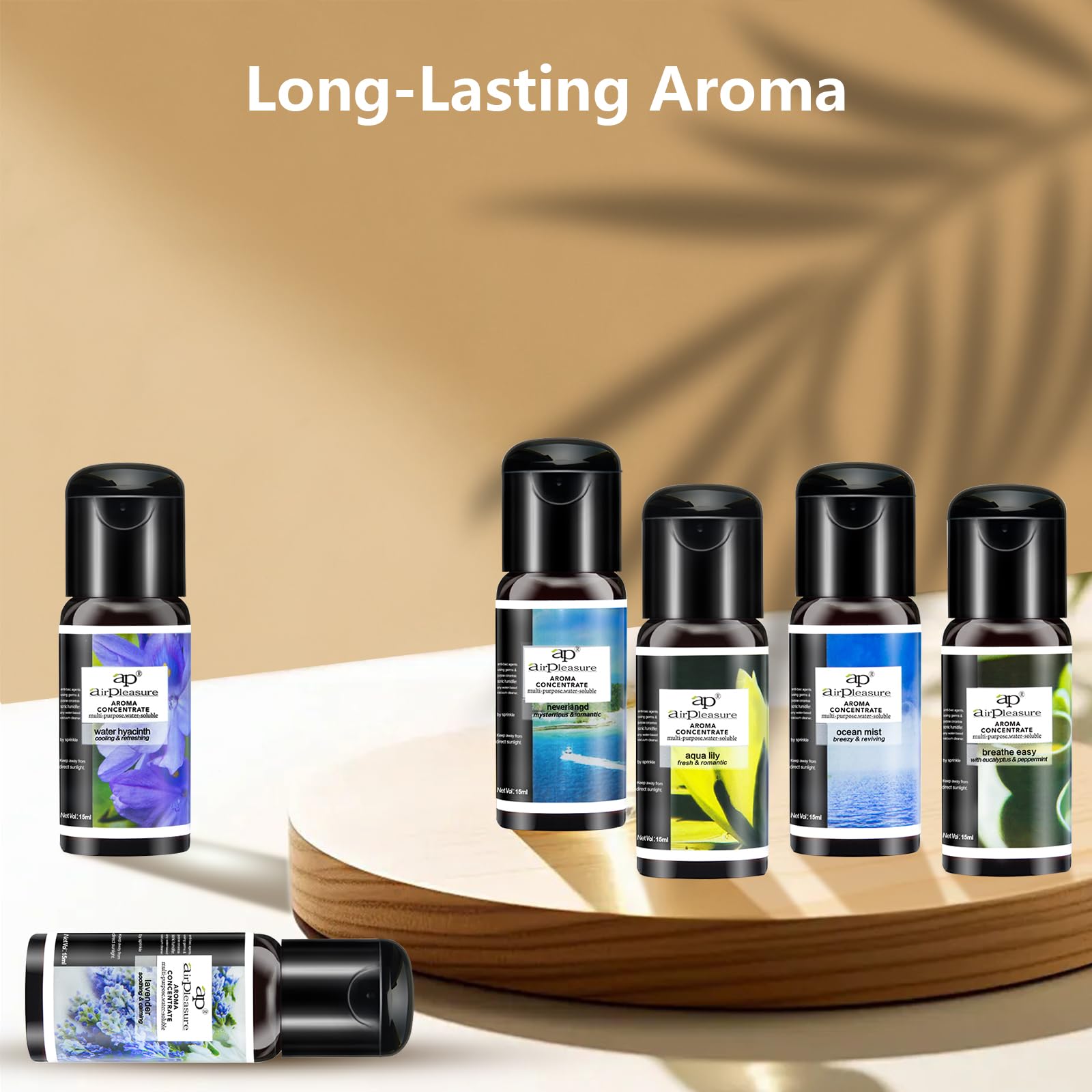 Aceites esenciales Reborn Aroma Oils Multifunción Blends Set de regalo Aceites para difusor de aromaterapia, humidificador, aceites aromáticos naturales, 6 botellas, 0.5 fl oz 8