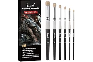 Versatile Drybrush Set for Textural Painting Precision