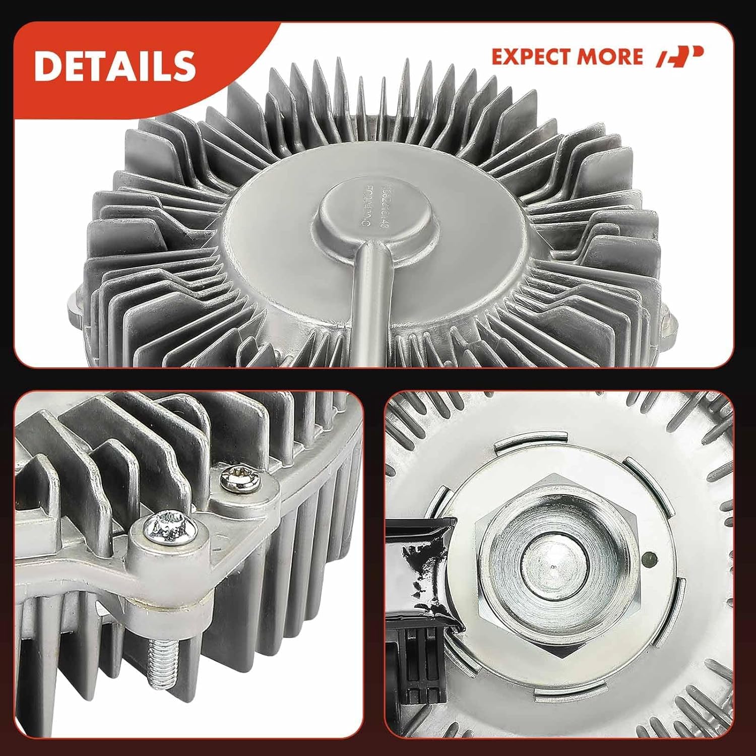 A-Premium Electronic Radiator Cooling Fan Clutch Compatible with - 2017-2019 - Ford F-250 Super Duty, F-350 Super Duty, E-350 Super Duty, E-450 Super Duty, 6.2L