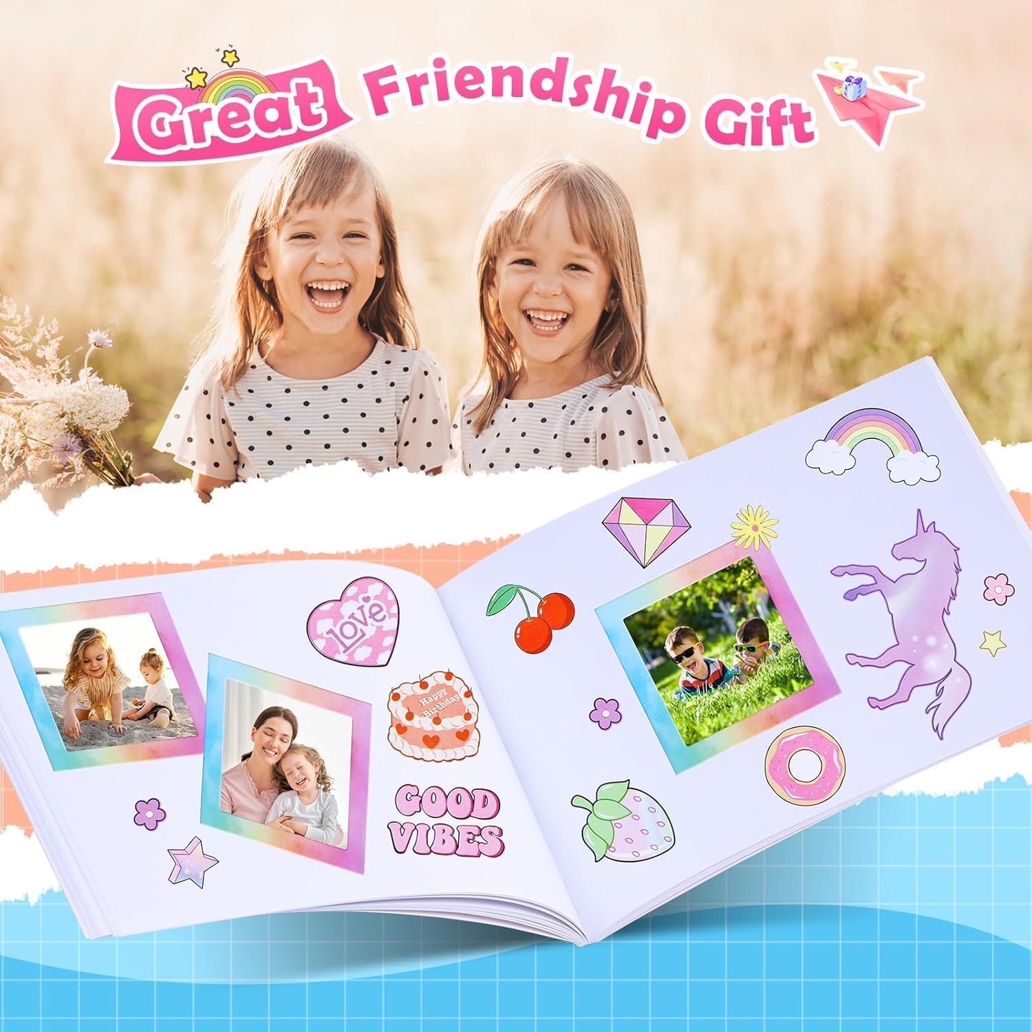 iris & Daisy Paper DIY Journal Set for Tween & Teen Girls Diary Gifts for 4-12 Year Olds Girls Birthday Presents Teenage Girls Gifts,Multi Color 3