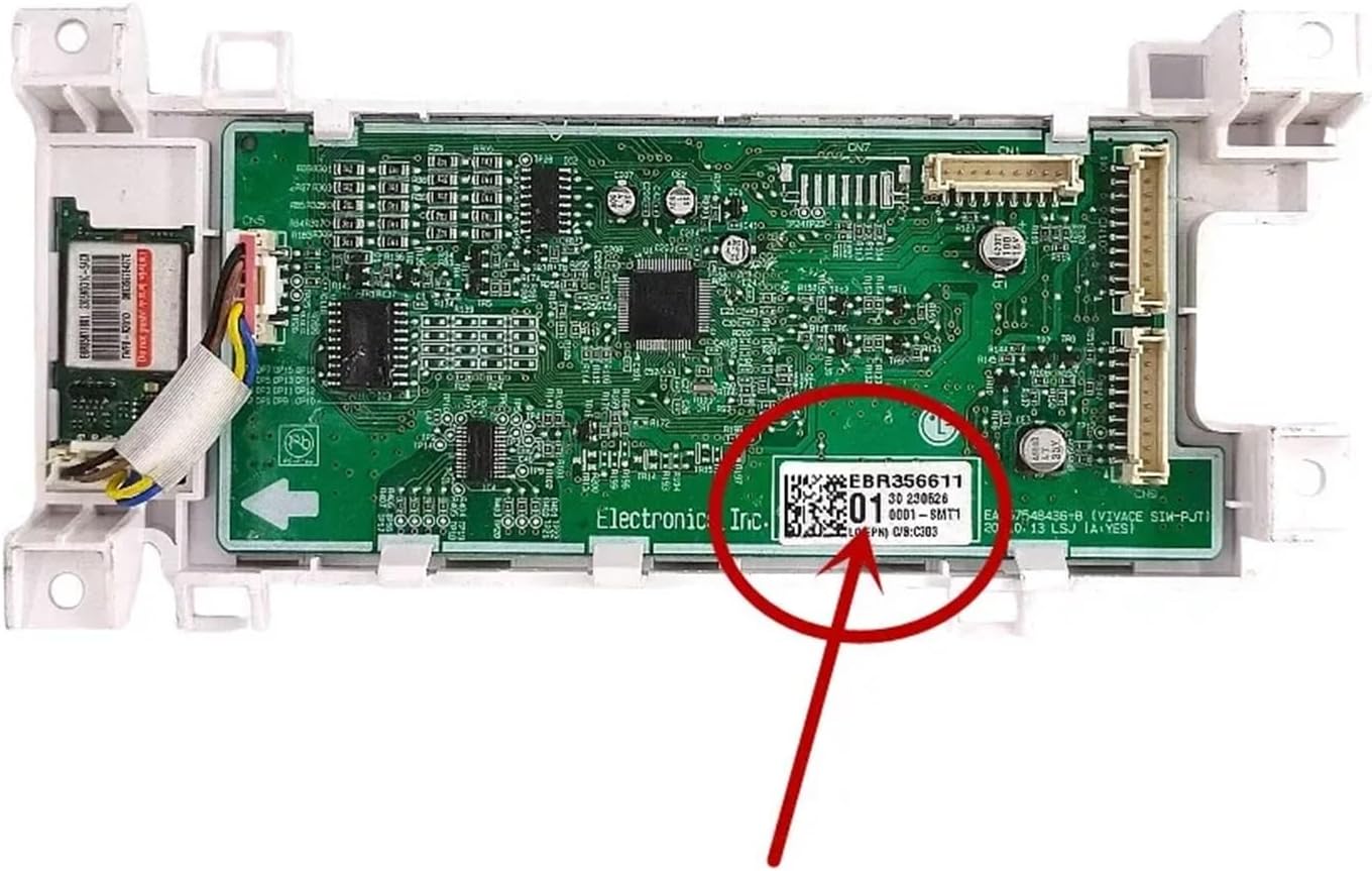 EBR35661101 Control Display Panel Washing Machine