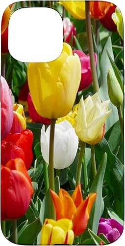 Miniatura 10 de iPhone 1212 Pro Colorido Flores Tulipanes Plantas Lovers Botanical Case