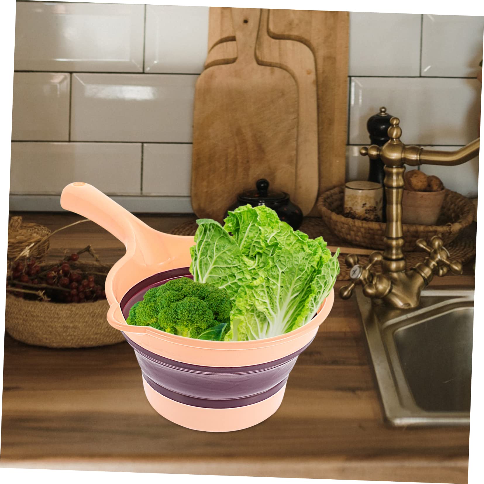 Framendino 2-teiliges Faltbare Wasserschöpfkelle – Zusammenklappbar, Kunststoff, Für Küche, Bad & Garten