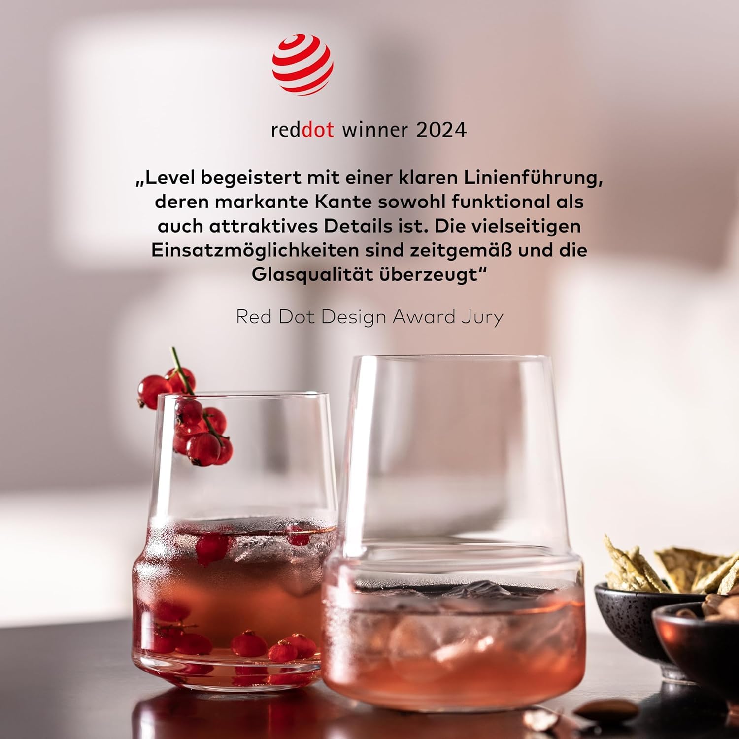 Zwiesel Glas Bicchieri Da Vino Rosso Level – Set Da 2, Vetro Tritan Infrangibile, Made In Germany, Lavabili In Lavastoviglie, Altezza 12 Cm