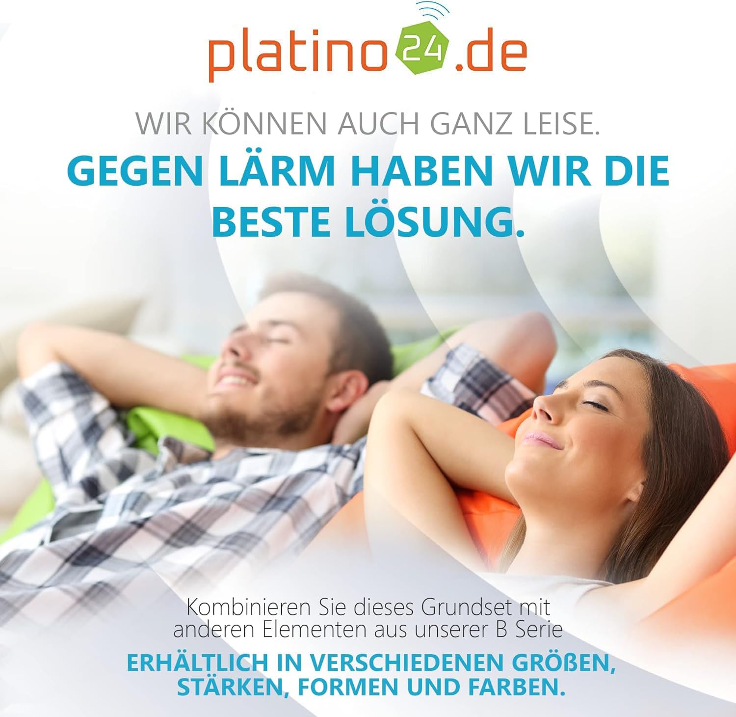 platino24 Bass-Trap Eck- und Breitbandabsorber 2-teilig – 1m – Weiß | Schalldämmung für Raumecken – aus Basotect B – 205x205x1000mm – Ideal für Büro, Studio & Besprechungsräume