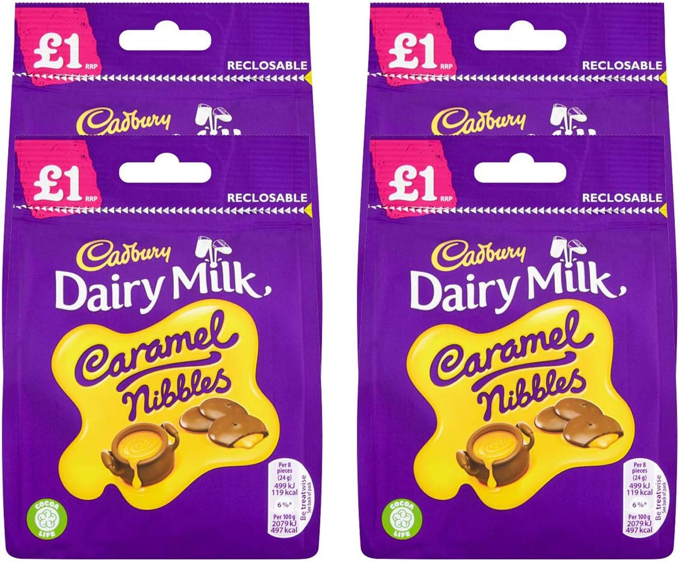 Cadbury Dairy Milk Caramel Nibbles Bag, 950 g