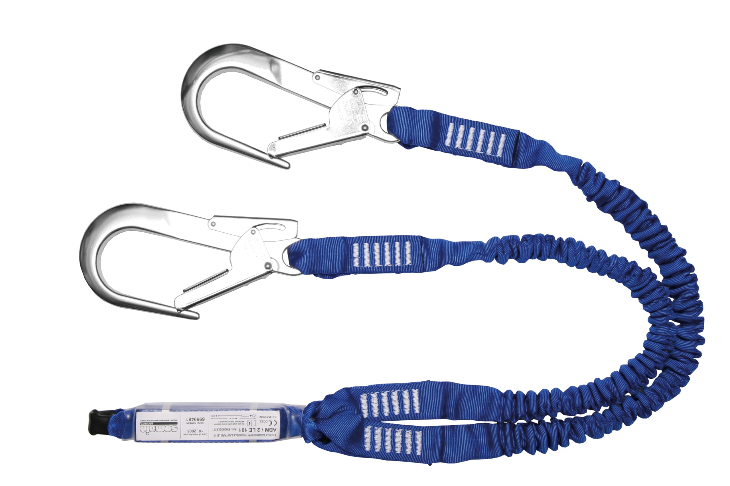 Longe double élastique 2 mètres manucroche équipement de liaison antichute - 2