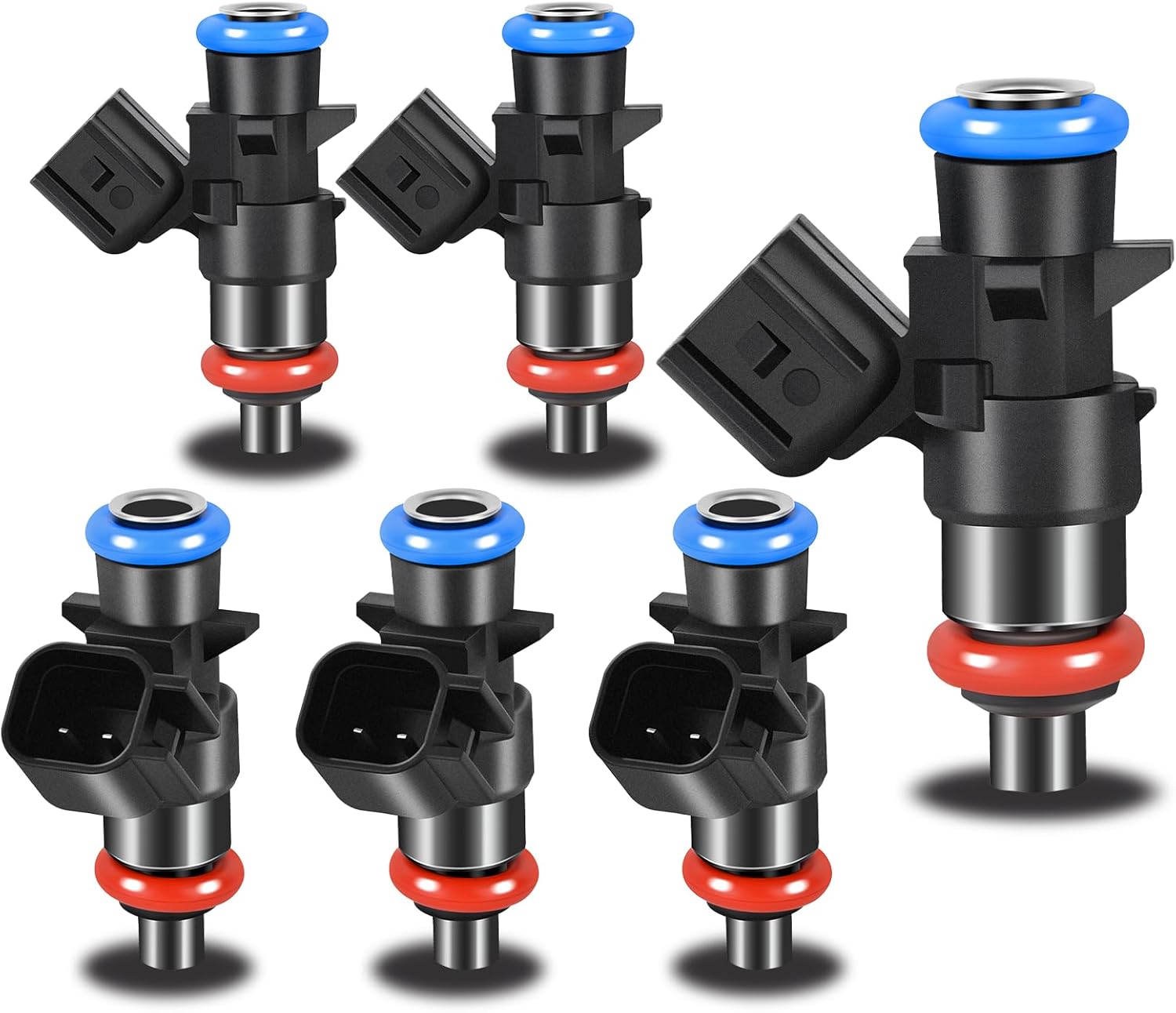 Upgraded Fuel Injectors Compatible with Chrysler 200/300 2011 2012 2013 2014 2015 2016 2017,for Dodge Avenger 2011-2014,for Jeep Wranger 2012-2017 6 Pack Injectors 0280158233