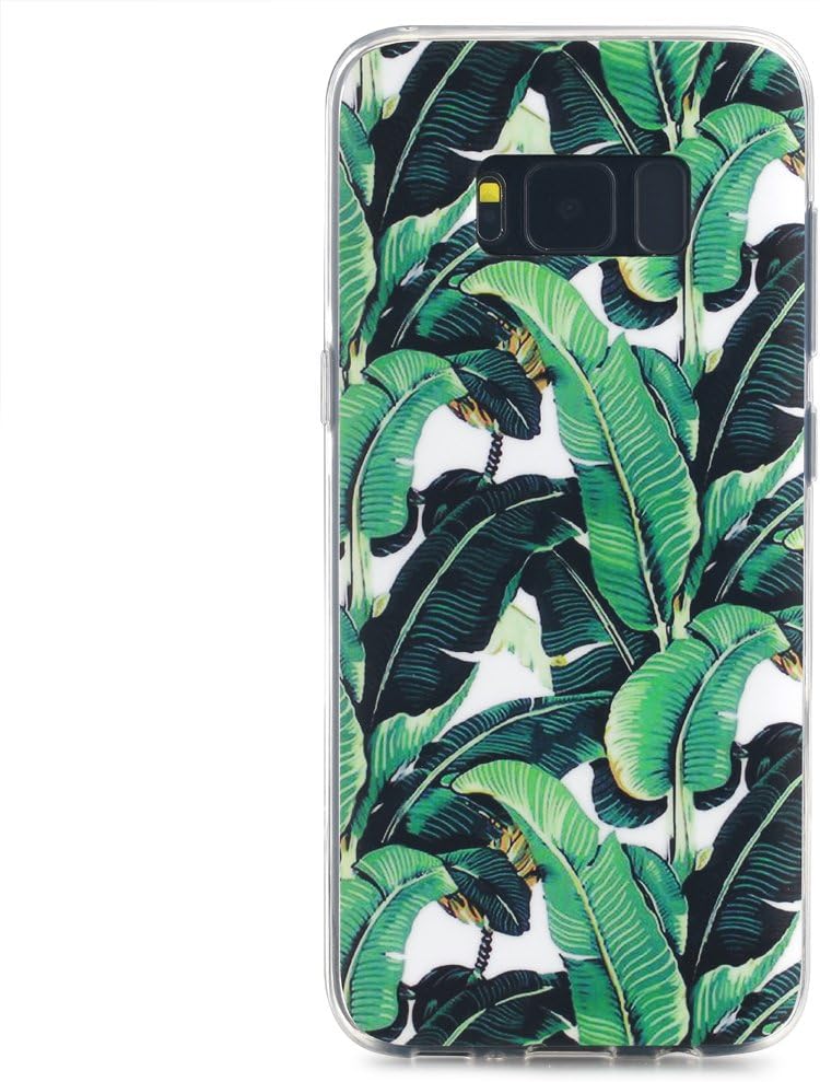 6.2" Samsung S8 Plus SGSELLER™ TPU IMD Slim-Fit Ultra-Thin Anti-Scratch Shock Proof Dust Proof Anti-Finger Print Matte Case Casing (Leaves)