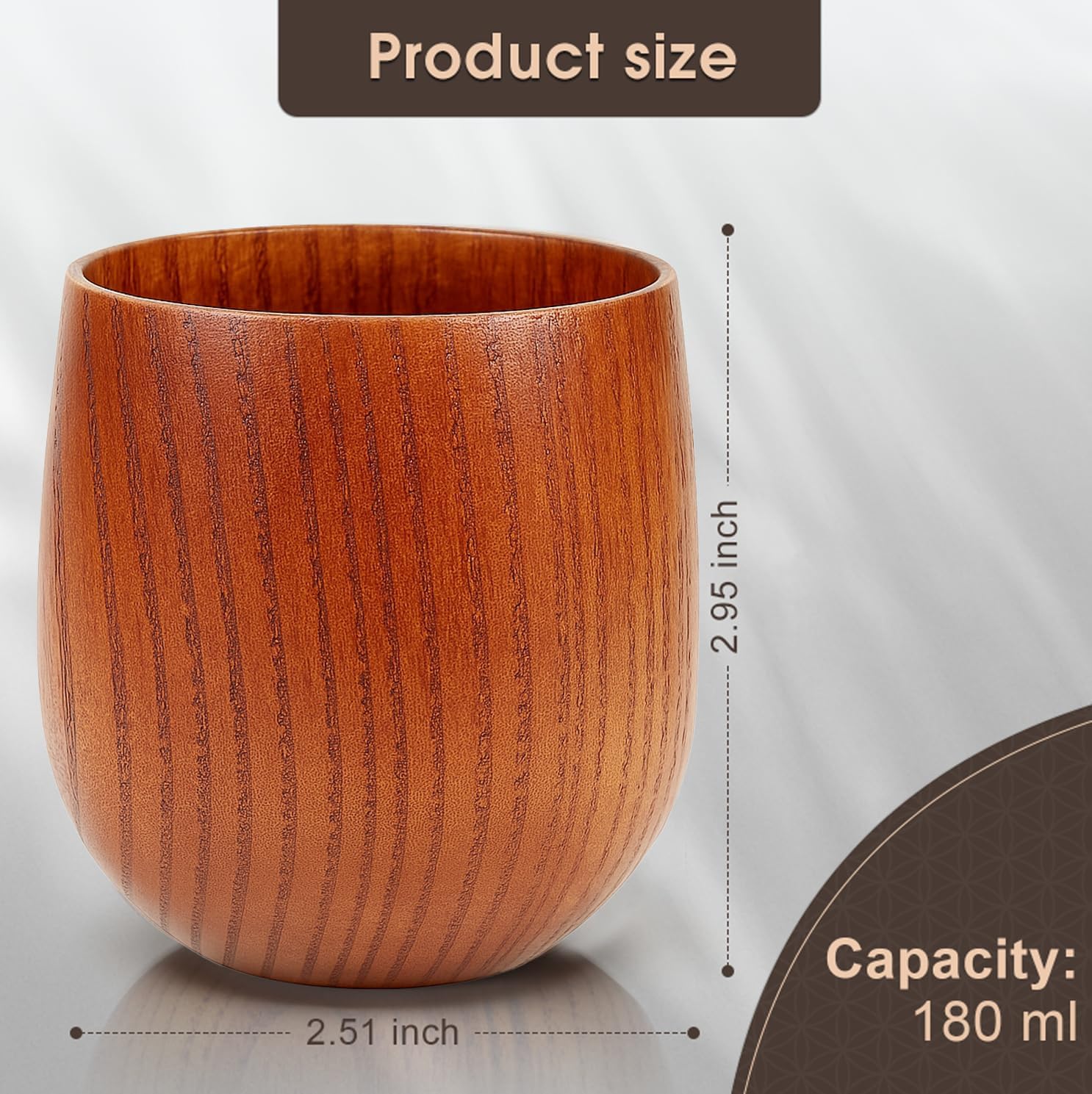 Handcrafted Wooden Whiskey Glasses Gift Set for Men – Set of 2 Old Fashioned Bourbon Cups with Luxury Gift Box | Break-Resistant, Unique Wood Grain | Idea Gifts for Father, Husband & Whiskey Lovers - Image 4