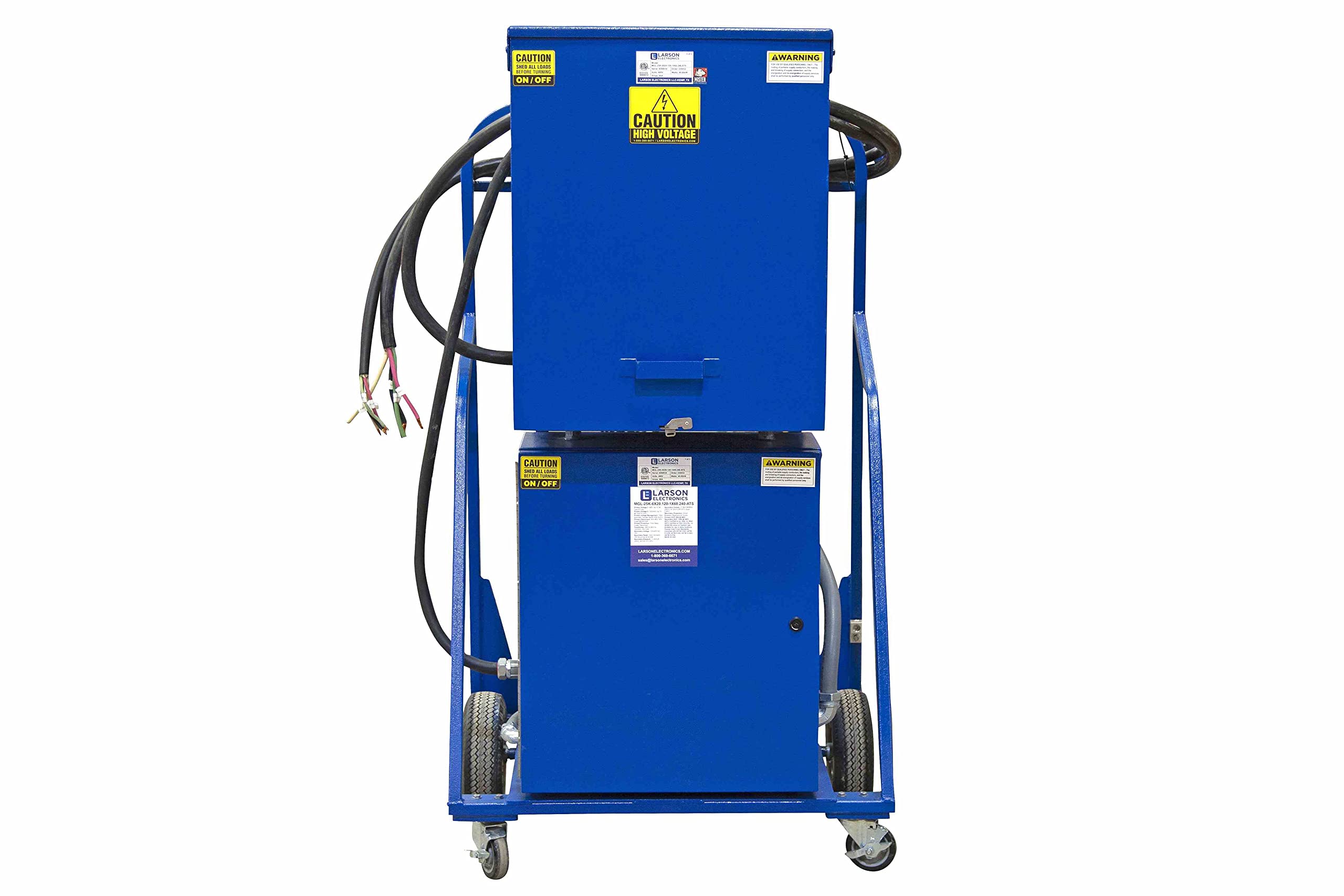 25KVA Temporary Power Distribution w/ 240V ATS - 480V to 120/240V 1PH - (1) 360R6W (6) 5-20R GFCI