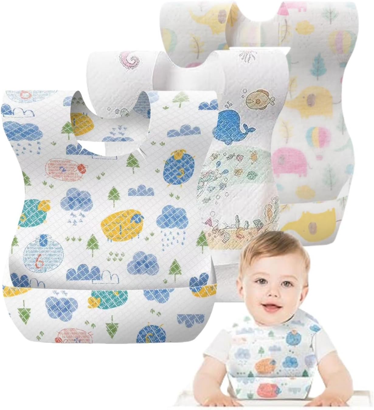 SKY-TOUCH Disposable Baby Bibs...