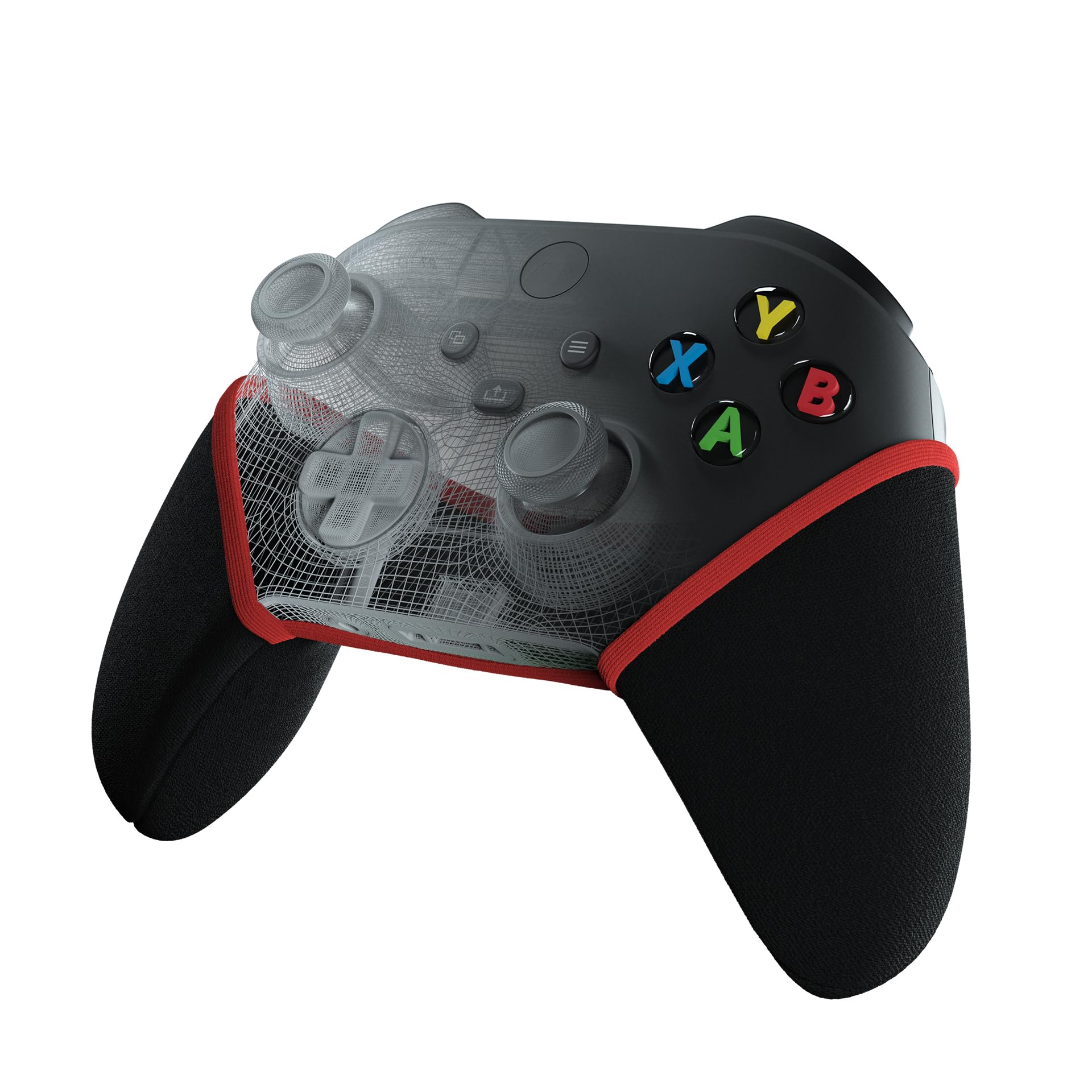Custodia per controller – compatibile con Xbox One – L'ultimo controller anti-sudore e anti-scivolo, lavabile (nero/rosso)