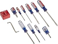 CRAFTSMAN 12-Piece Assorted Screwdriver Set, Heat-Treated Alloy Steel Blades, Comfort Grip, Lifetime Warranty (CMHT65044)