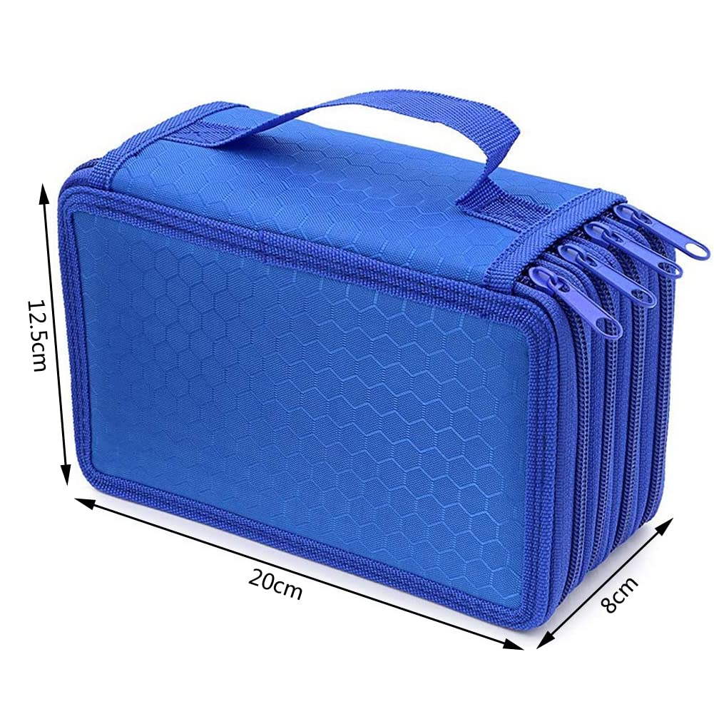 Astuccio Matite, 72 Slot 4 Strati Ampia Capacità Porta Penne