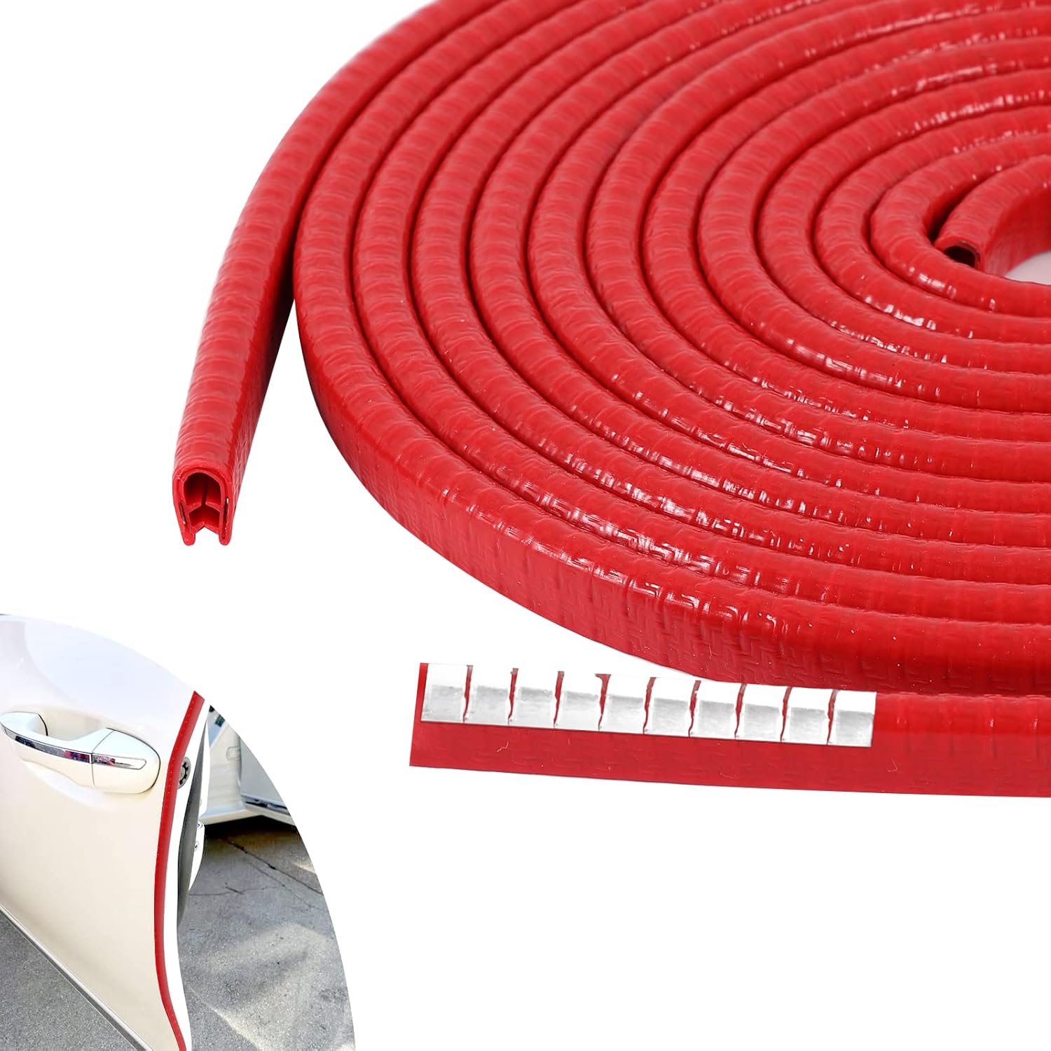 33Ft(10M) Car Door Edge Guards,Universal Fit Black Rubber U