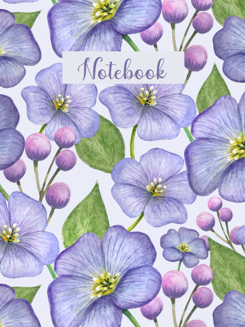 Notebook: Morning Glory College Ruled Notebook - Hardcover