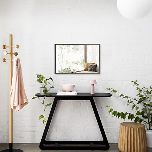 Miniatura 5 de AAZZKANG Espejo Rectangular con Marco de Metal Retro Espejos de Pared para Baño Dormitorio Decoración del Hogar Pequeño Bronce,Negro,Azul,Gris