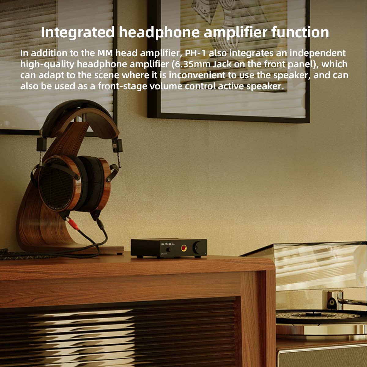 S.M.S.L PH-1 Phono Preamp For MM Turntable, MM Phono Amp Preamplifier For Phonograph Record Player Active Speakers, RCA/6.35mm Headphone Amplifier Pre-amp With Gain 46dB DC5V Power - View #13