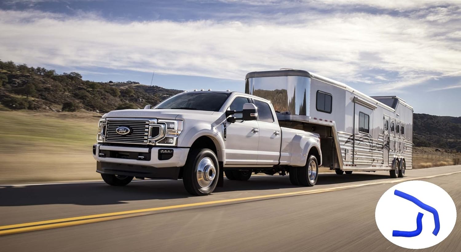 Heavy Duty Silicone Radiator Coolant Hose Kit Upper and Lower Hoses Kits Compatible with 1998-2002 Dodge Ram Cummins 5.9L 24V 2500 3500 Max Temperature Rating 350-Degree (Blue)