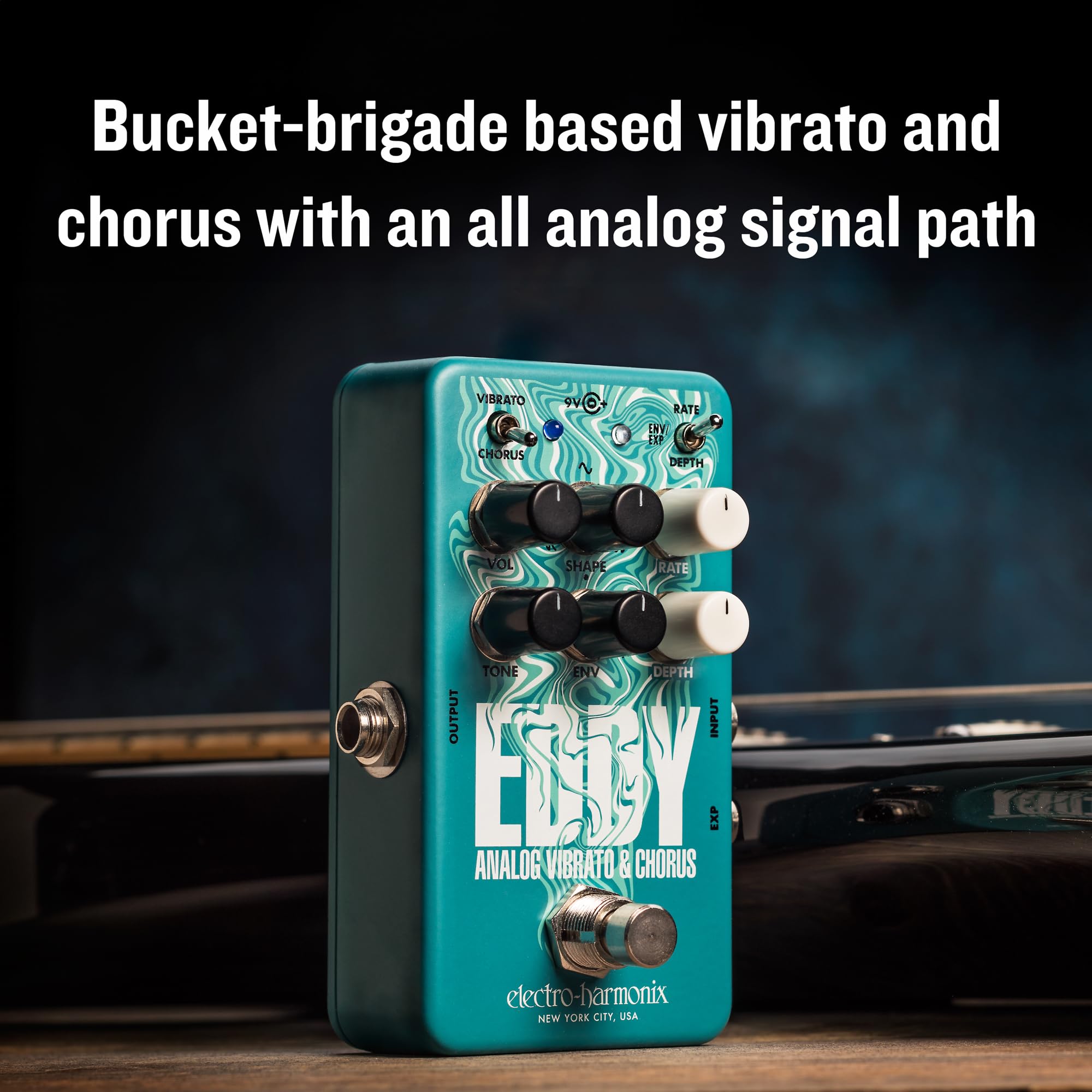 Amazon.com: Electro-Harmonix EHX Eddy Vibrato Chorus Guitar Effect