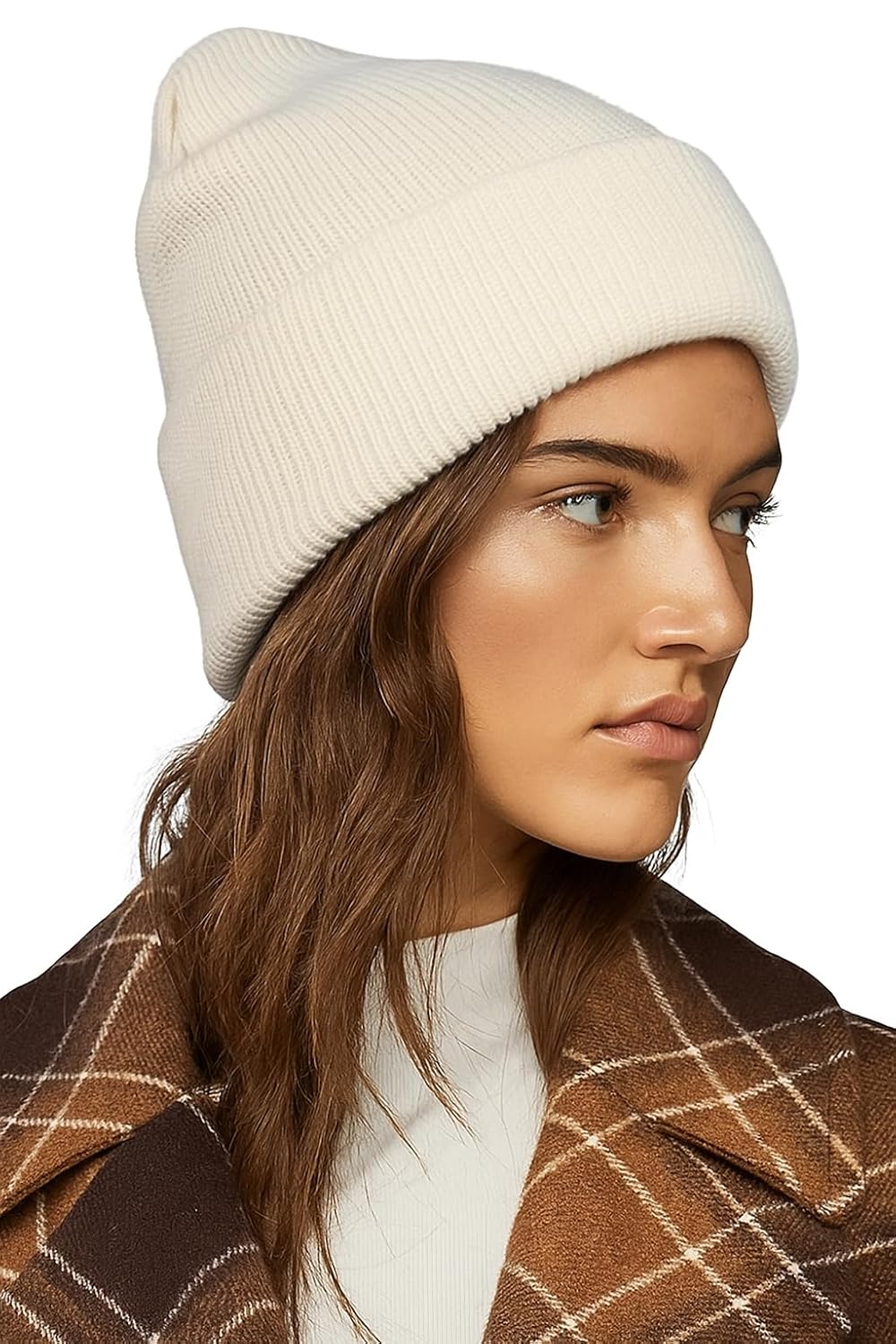 DENIMHOLIC Winter Cap for Women & Men Woolen Cap for Women Beanie Cap for Women Knitted Beanies Cuffed Skull Cap Warm Ski Hat