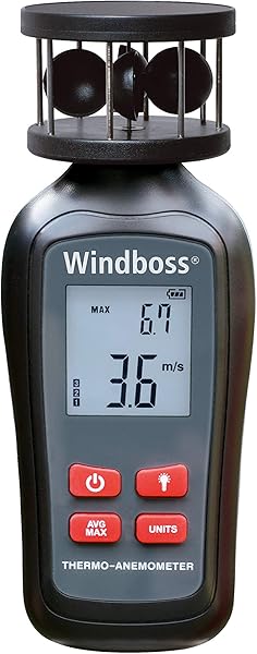 Windboss Anémomètre avec filetage pour trépied