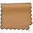 Ava + Oliver Vegan Leather Baby Changing Mat (16 X 30 in) - Multipurpose Wipeable and Portable Diaper Mat - Foldable for Travel (Tan Scallop)