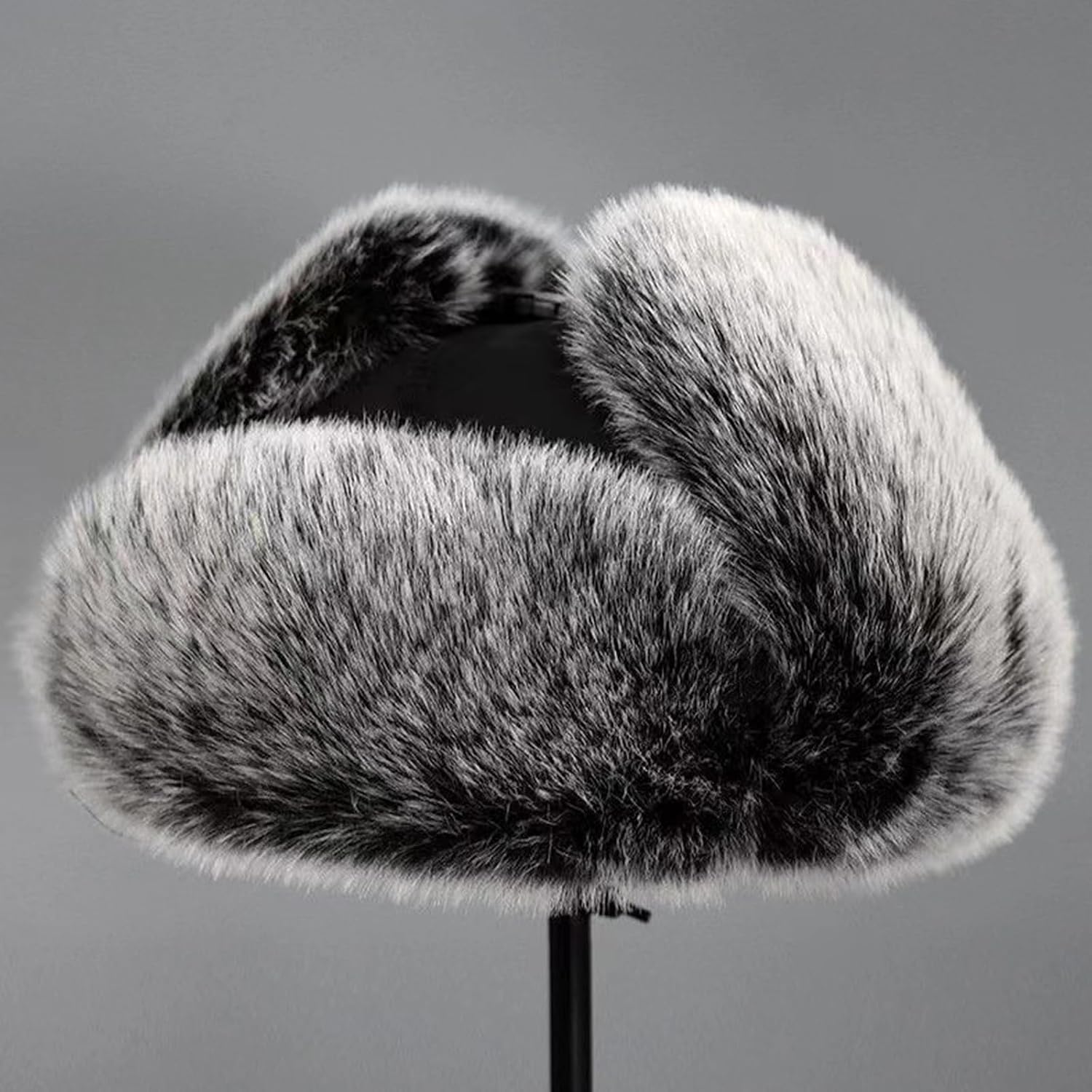 Furry Trapper Hat with Earflaps Winter Warm Thicken Ear Flaps Windproof Winter Coldproof Cycling Windproof