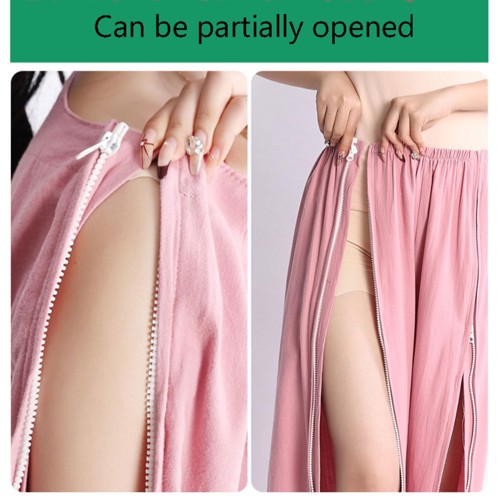 Tuta da infermiera 1 Set Abbigliamento Infermieristica da Donna Camice da Paziente in Puro Cotone Completamente Aperto Post Chirurgia Aiuto Infermieristico con Cerniere Adatto