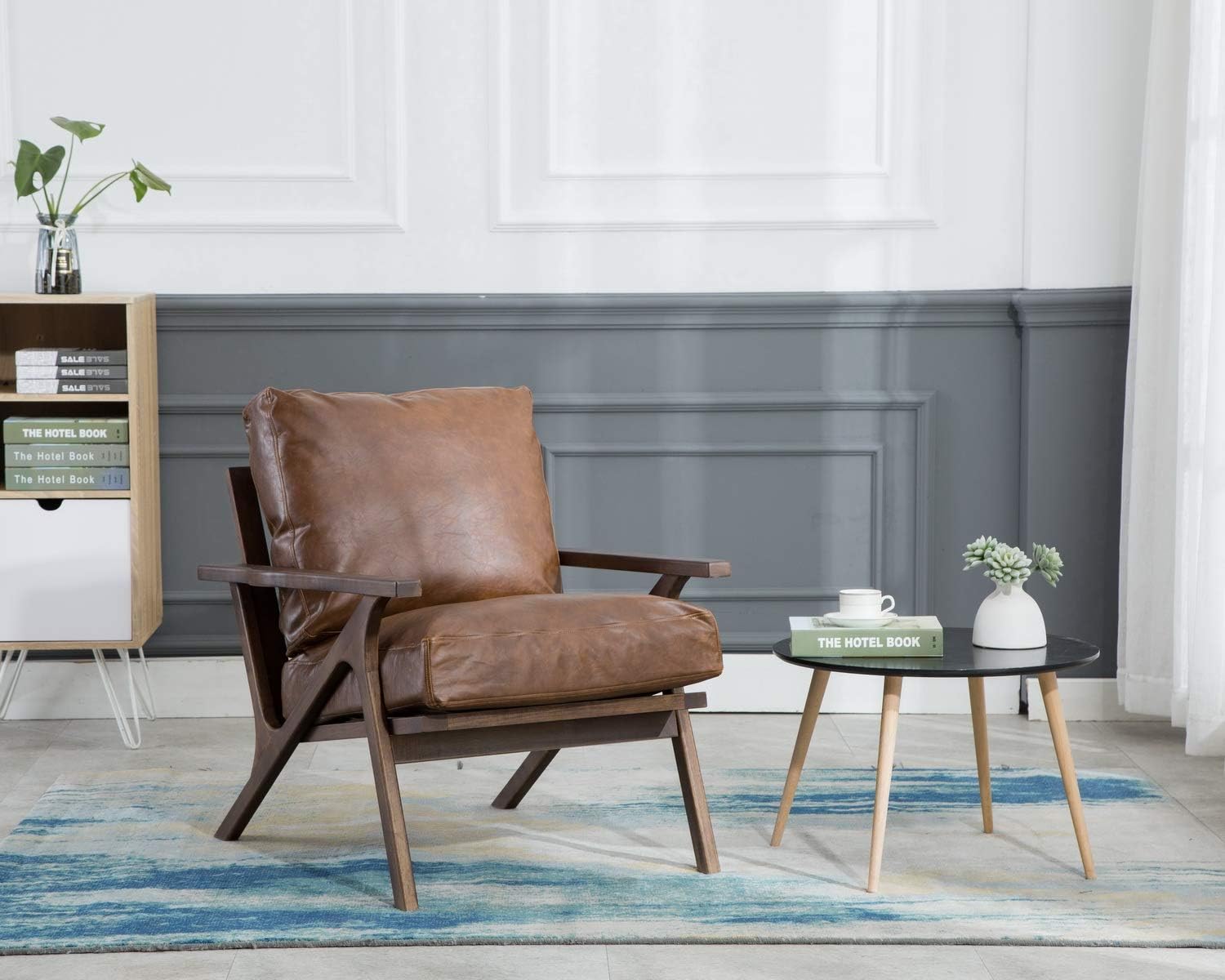 Buy Cimota Faux Leather Accent Chair Recliner Mid Century Modern Armchair Comfy Lounge Chair Indoor Arm Chair For Bedroom Living Room Buy Cimota Faux Leather Accent Chair Recliner Mid Century Modern Armchair Comfy Lounge Chair Indoor Arm Chair For Bedroom Living Room