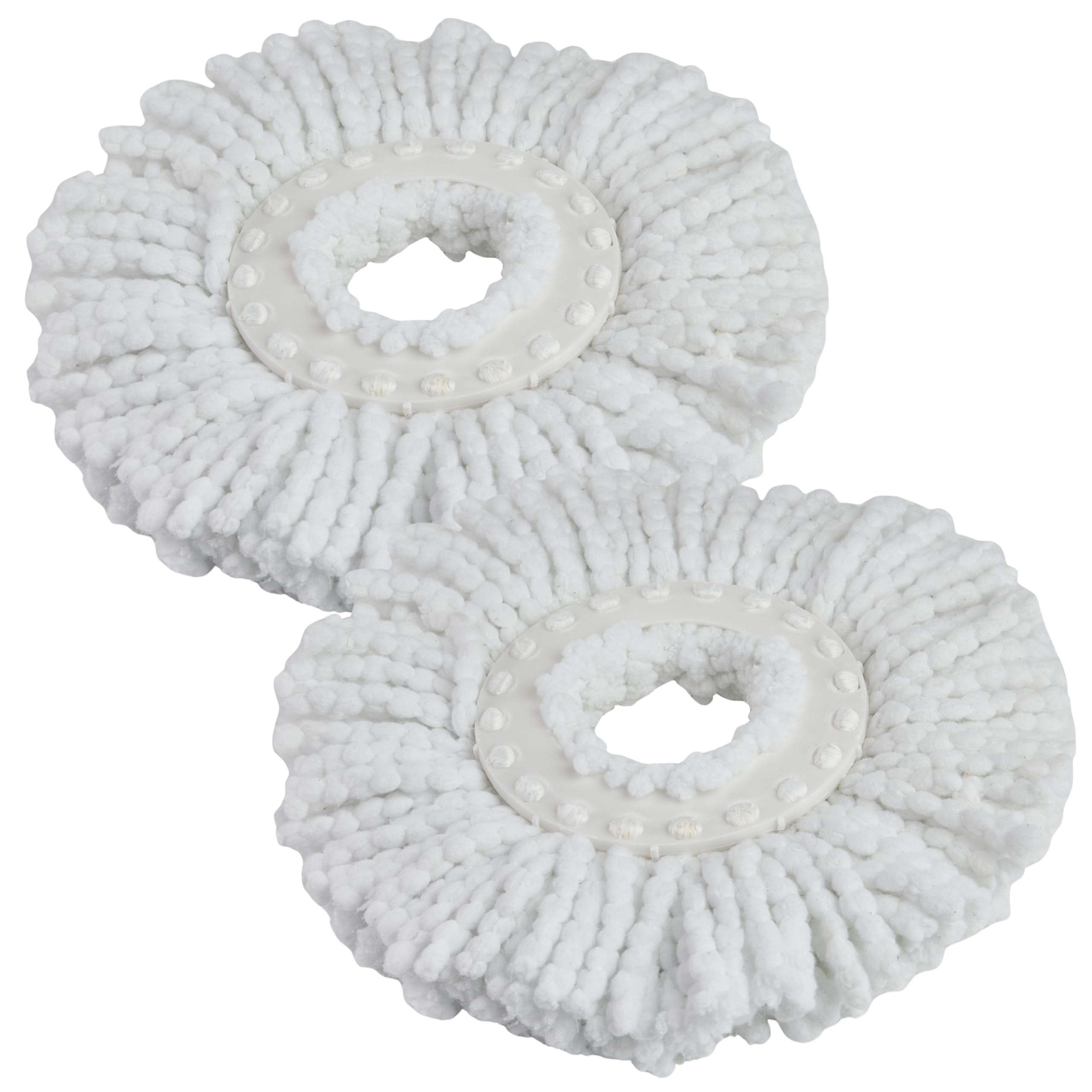 Minky White Spritz 'N' Go Mop Microfibre Heads Refill 2 Pack, Machine Washable