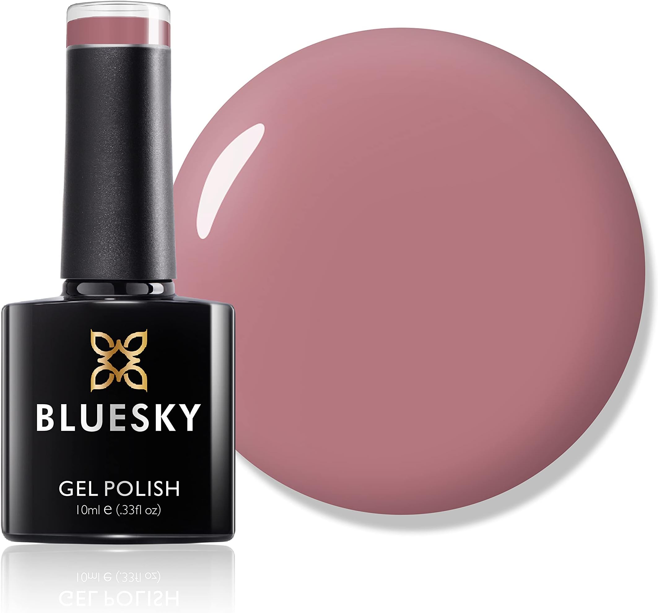 Bluesky Gel Nail Polish, Tease QXG080, Nude Pink, Bright, Long Lasting, Chip Resistant, 10 ml (Requires Drying Under UV LED Lamp)