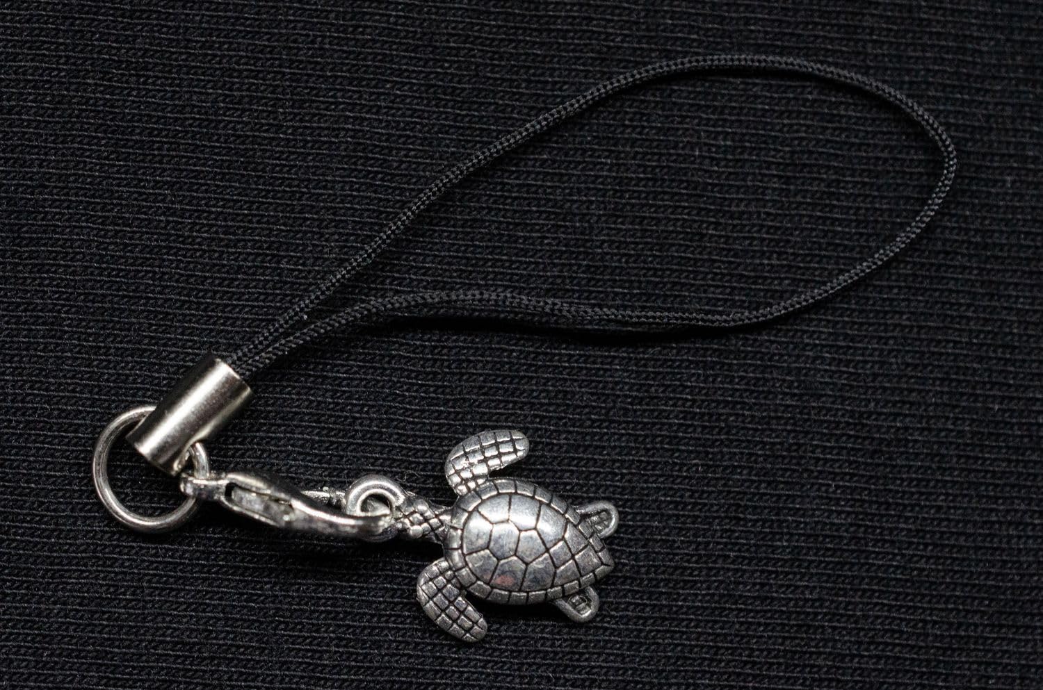 Miniblings Turte Pendentif téléphone portable Tortue 12mm Métal