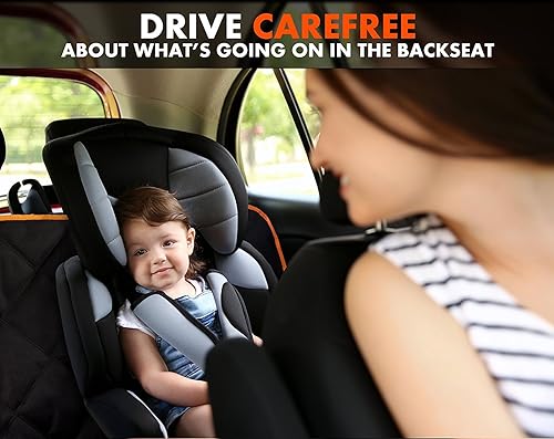 Miniatura 5 de Funda de asiento de coche para perro para asiento trasero para automóviles y SUV protector duradero de asiento para mascotas hamaca antideslizante