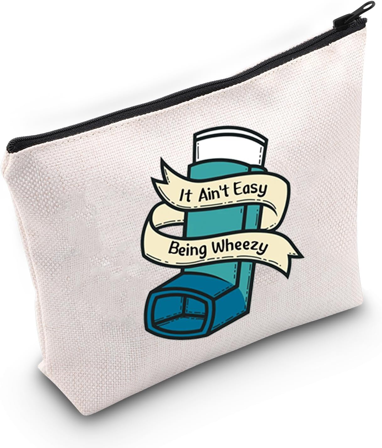 JXGZSO Asthma inhaler Bag It Ain’t Easy Being Wheezy Organization Bag Respiratory Therapist Gifts JXGZSO Asthma inhaler Bag It Ain’t Easy Being Wheezy Organization Bag Respiratory Therapist Gifts