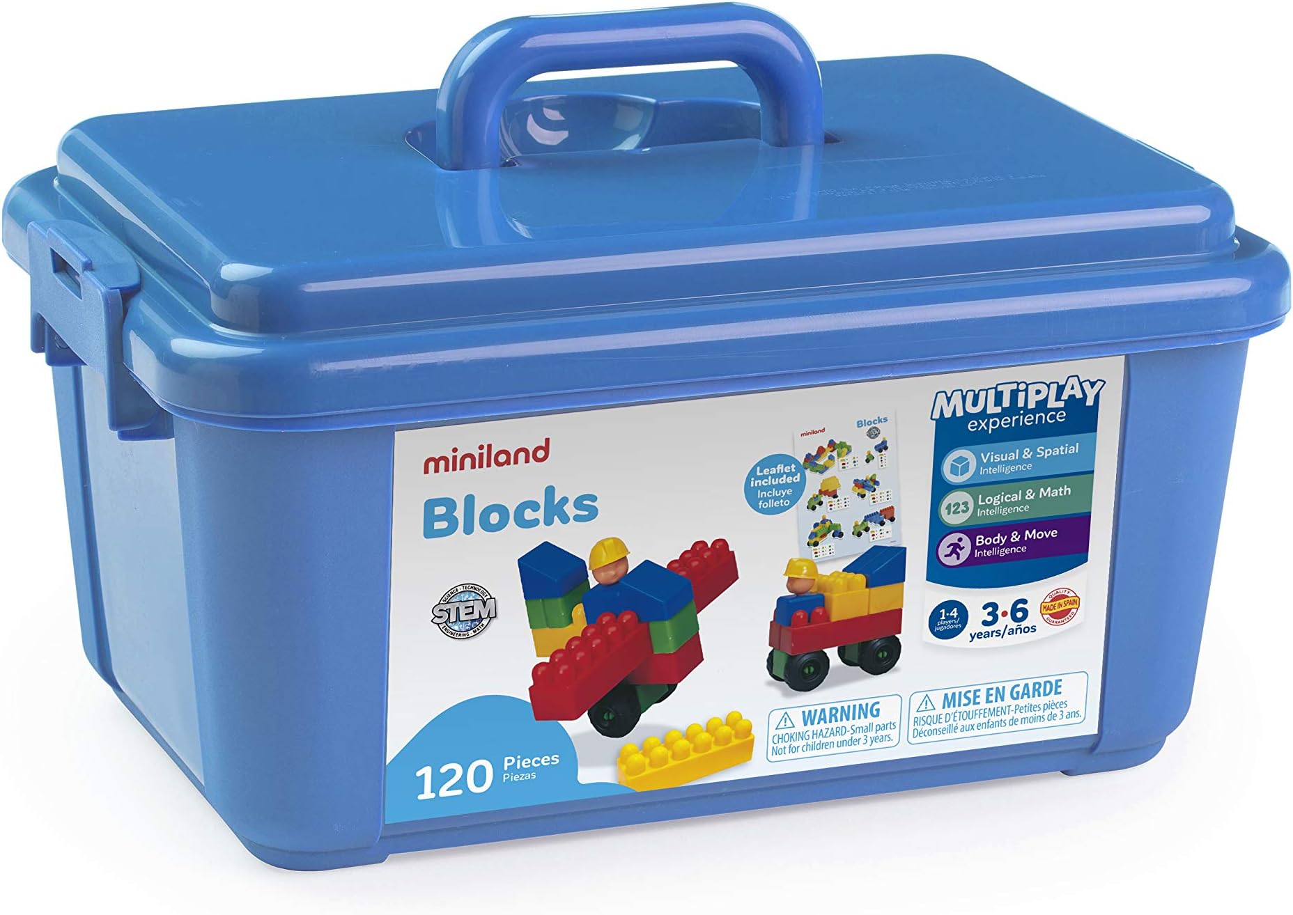 Miniland Blocks (120 Pieces/Container)