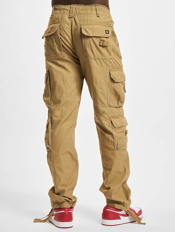 Brandit Men's Pure Slim Fit Trousers Woodland