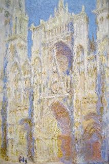 Claude Monet Rouen Cathedral West Facade Sunlight Impressionist Art Posters Claude Monet Prints Nature Landscape Painting Claude Monet Wall Art French Cool Wall Art Print Poster 24x36