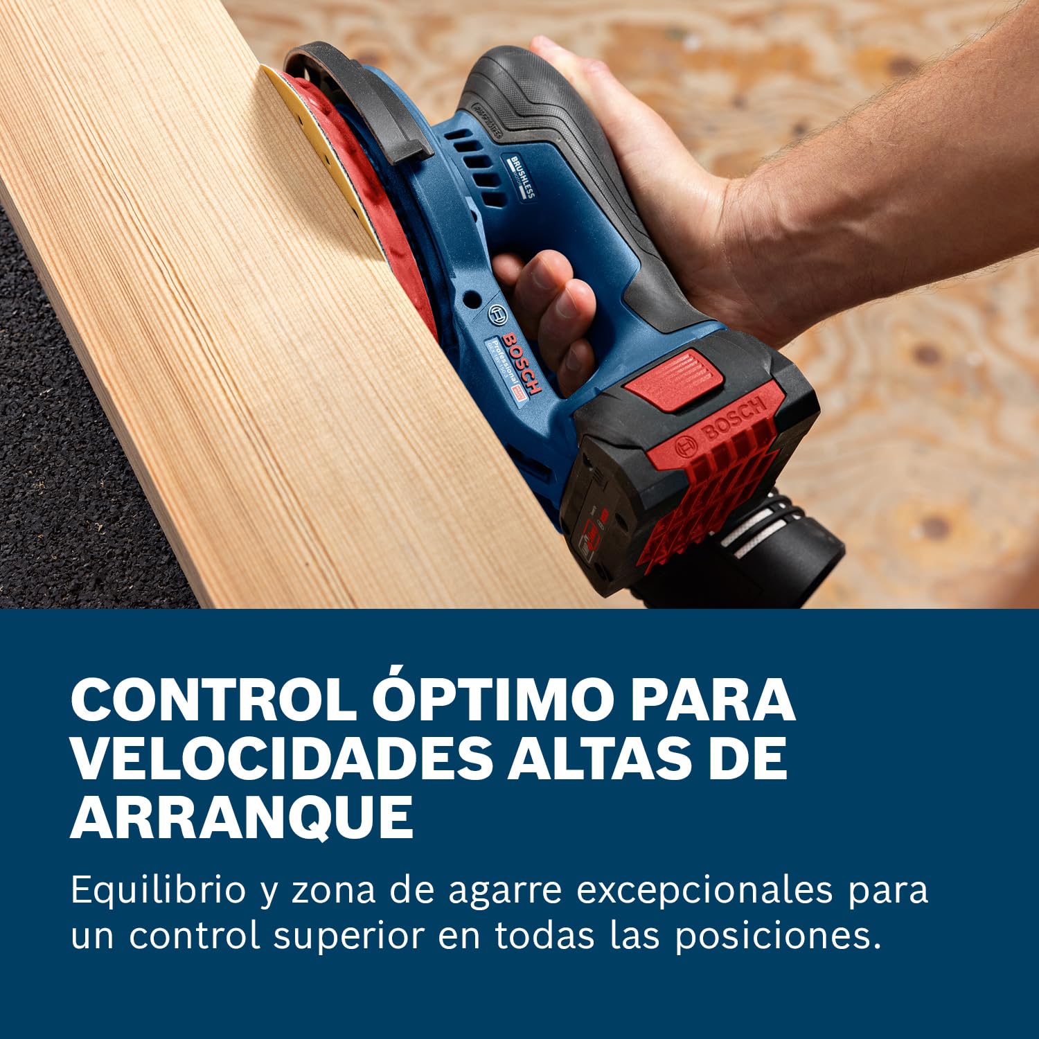 Bosch Professional 18V System lijadora a batería GEX 18V-150-3 (incl. 1 papel de lija, 1 caja de polvo, 1 anillo de protección, L-BOXX 162, sin batería/cargador)
