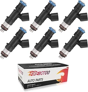 Fuel Injectors set of 6 4 Holes Compatible with Ford Ranger Explorer for Mustang for Land Rover LR3 for Mercury Mountaineer for Mazda B400 4.0L V6 Replace 0280158055 822-11193 15830 FJ818