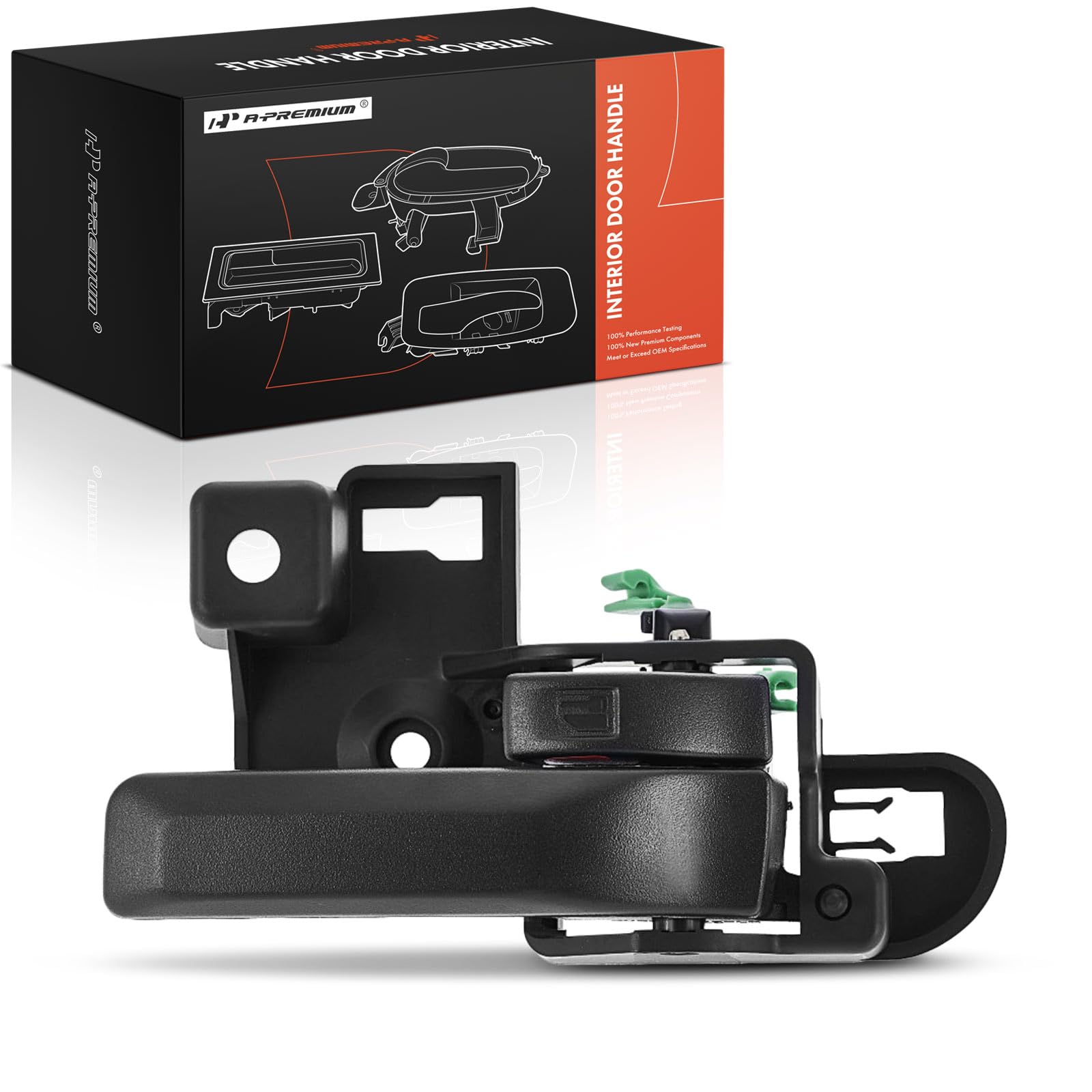 A-Premium Front or Rear Left Driver Side Interior Door Handle Compatible with Jeep JK Series Wrangler 2011-2016, Textured Black