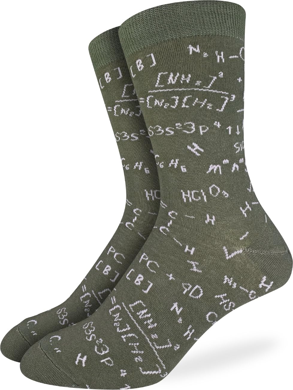 Men's Math & Science Socks, Adult, Chemistry Formulas, Mens, L