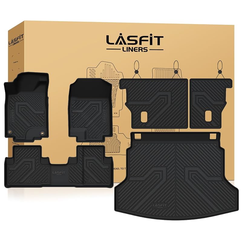 Kit de tapetes automotivos em TPE para Honda CR-V 2012 a 2016 EX, LX e SE LASFIT com tapete do encosto e porta-malas